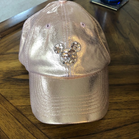 Disney Limited Edition Briar Rose Gold Mickey Mouse Sequin Baseball Cap - Picture 4 of 9